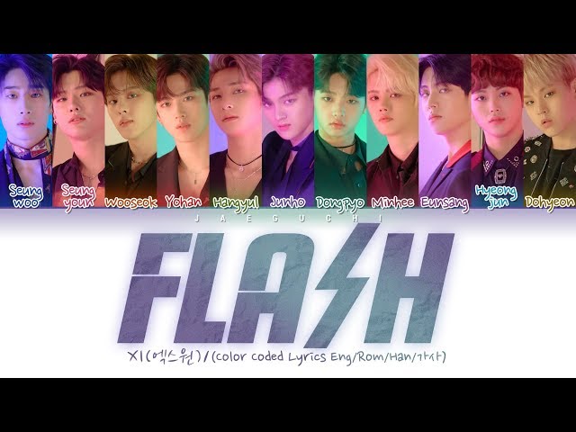 X1 (엑스원) 'FLASH' (Color Coded Lyrics Eng/Rom/Han/가사) class=