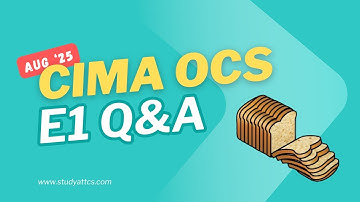 CIMA Operational Case Study (OCS) August 2025 (Halfpenny) - Workshop 3: E1