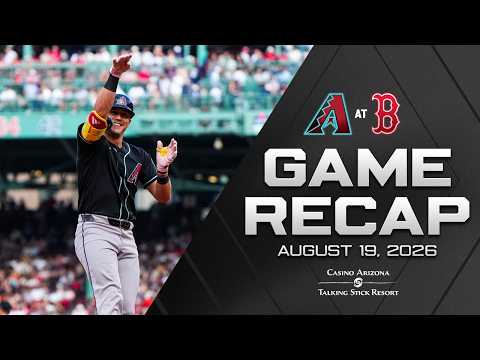 D-backs vs. Red Sox Game Highlights (8/19/26) | MLB Highlights