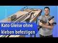 1:160 Modul Anlage - Gleise Verschrauben und Einspeisungen setzten