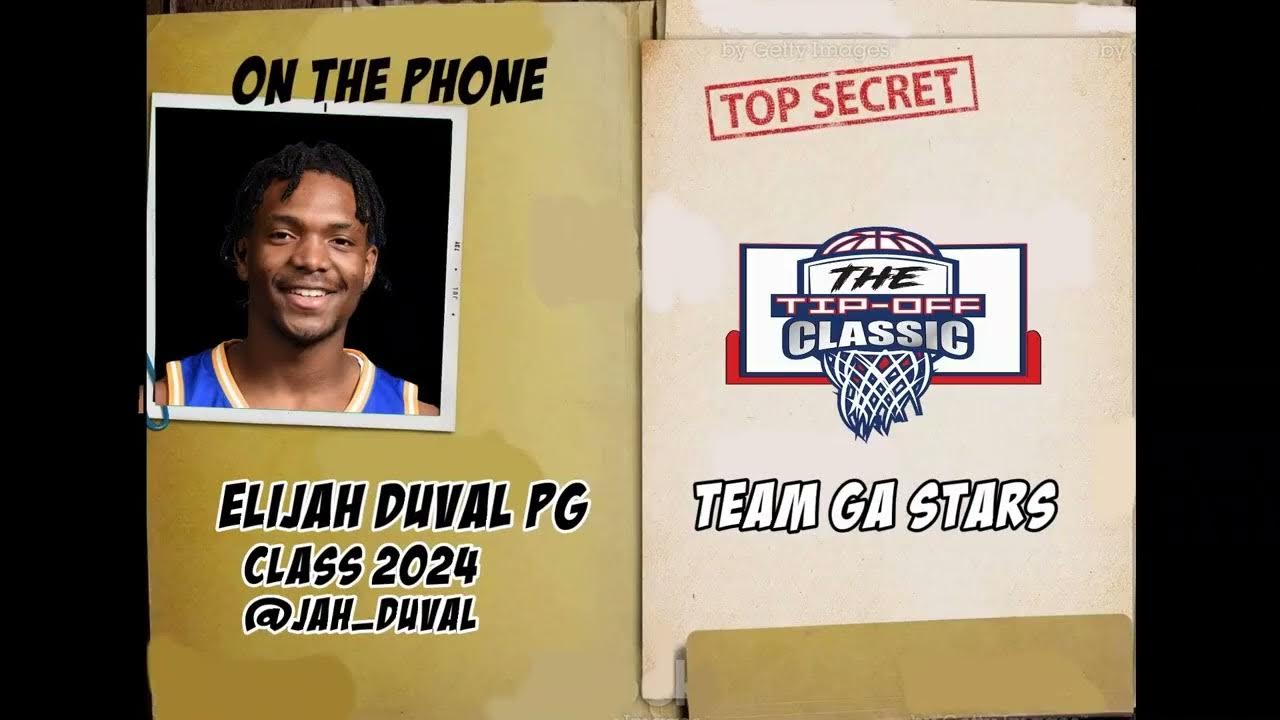 ELIJAH DUVAL 2024 THE TIPOFF CLASSIC INTERVIEW YouTube