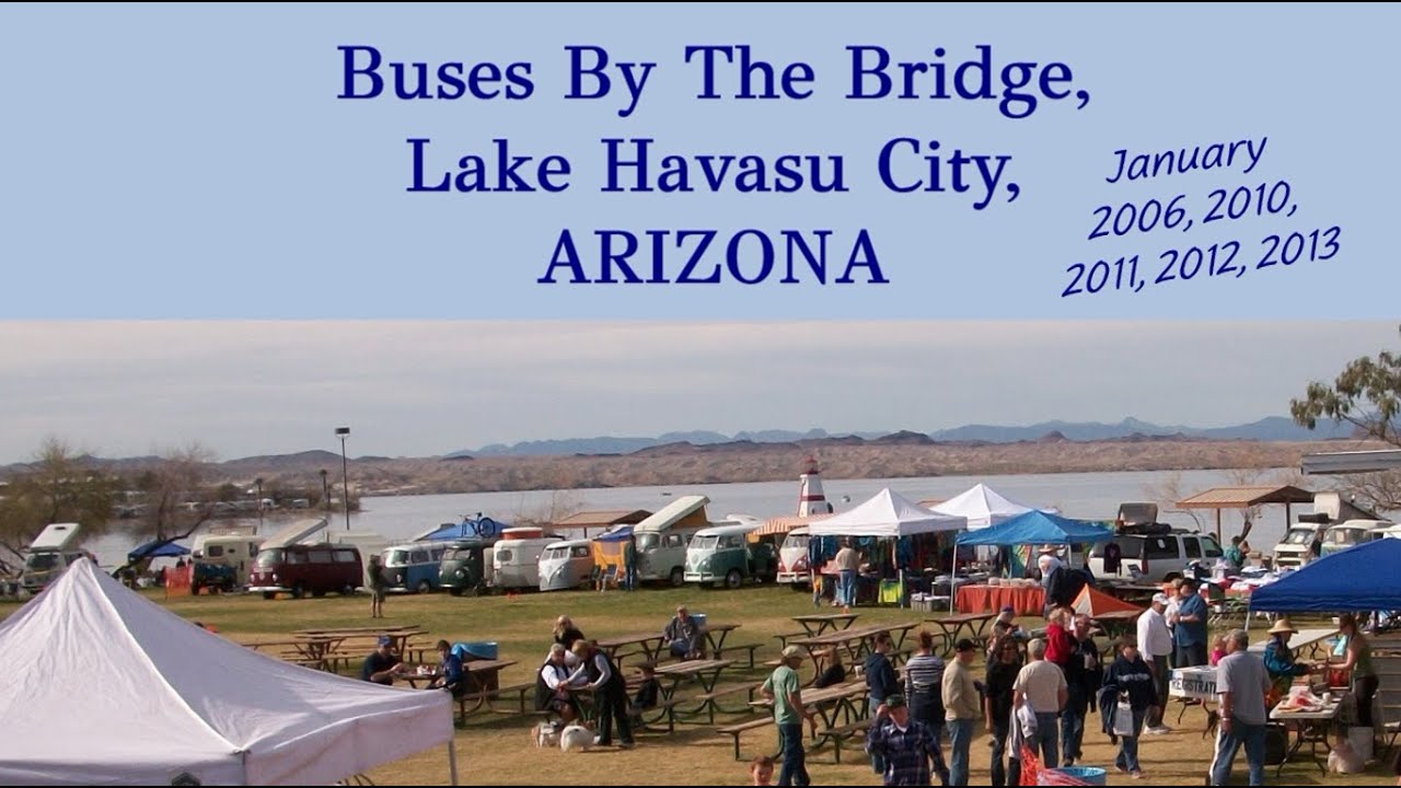 Arizona Lake Havasu City Buses By The Bridge 2006, 2010, 2011, 2012 and 2013