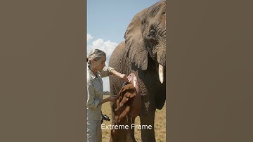 A veterinarian treats an elephant in a US park #ai #shorts #animals #elephant #usa