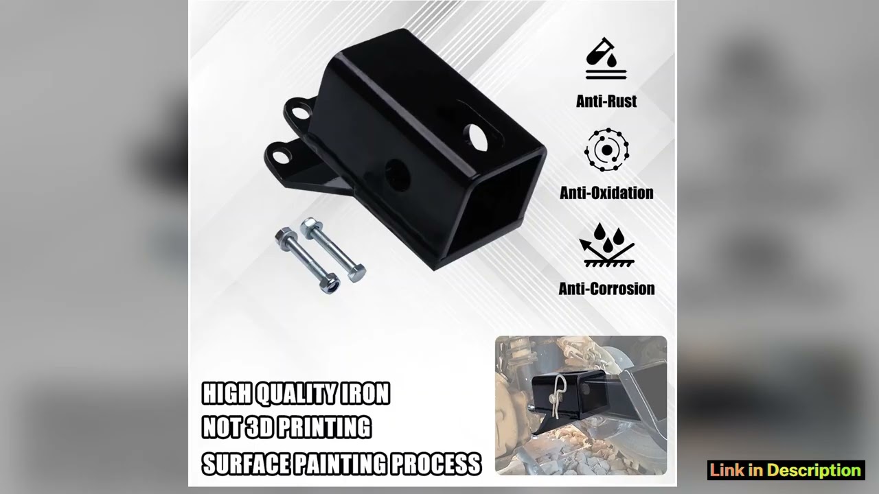 Receiver Hitch Tow Hook Rear Tow Hook Trailer Hook For Honda Rancher TRX 350 400 420 450 500 520 20