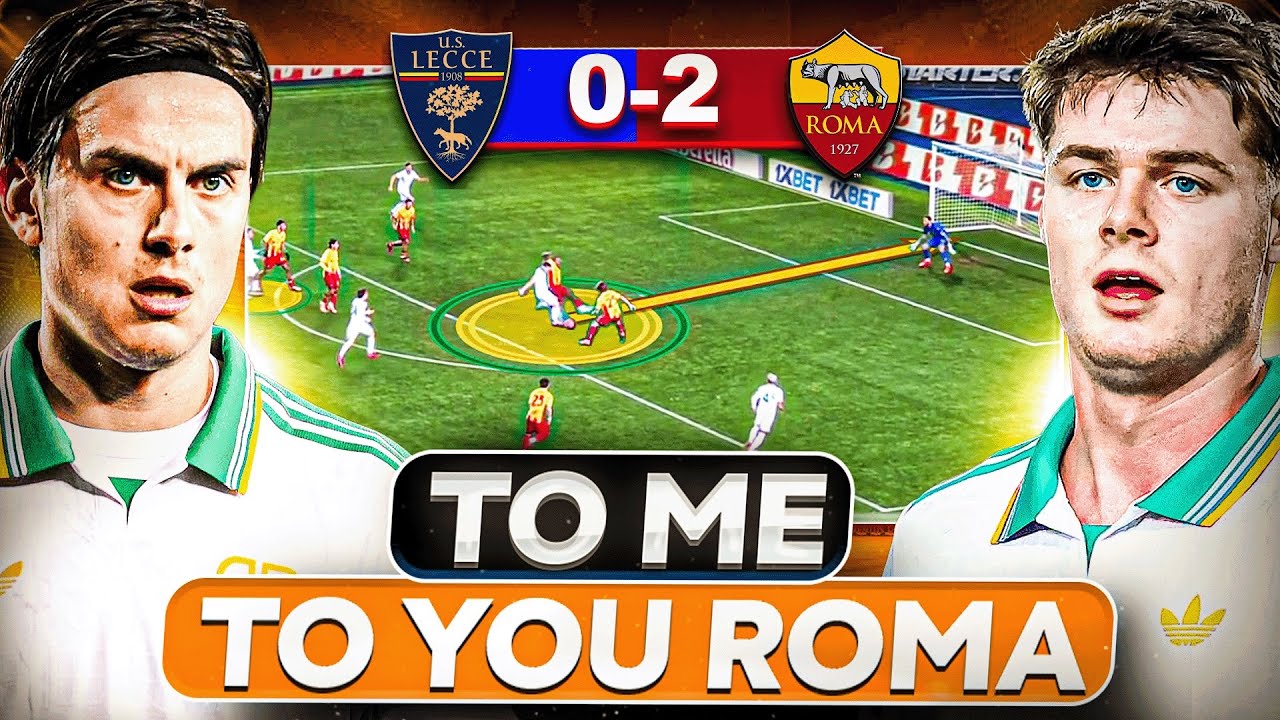 Анализ схемы Гасперни 3-4-1-2 — как «Рома» доминировала над «Лечче» | Анализ матча «Лечче» — «Ром...