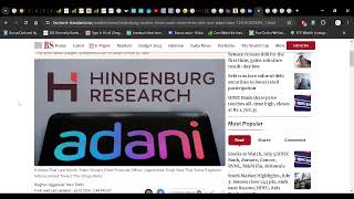 SEBI sends notice to Hindenburg. #sebi | hindenburg news today