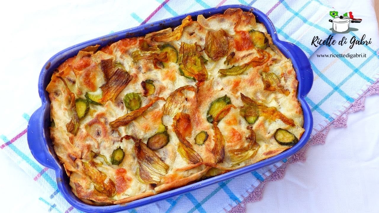 LASAGNA DI ZUCCHINE e PANE CARASAU con BESCIAMELLA FURBA- RICETTE DI GABRI