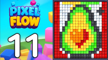 pixel flow level 11. walkthrough gameplay
