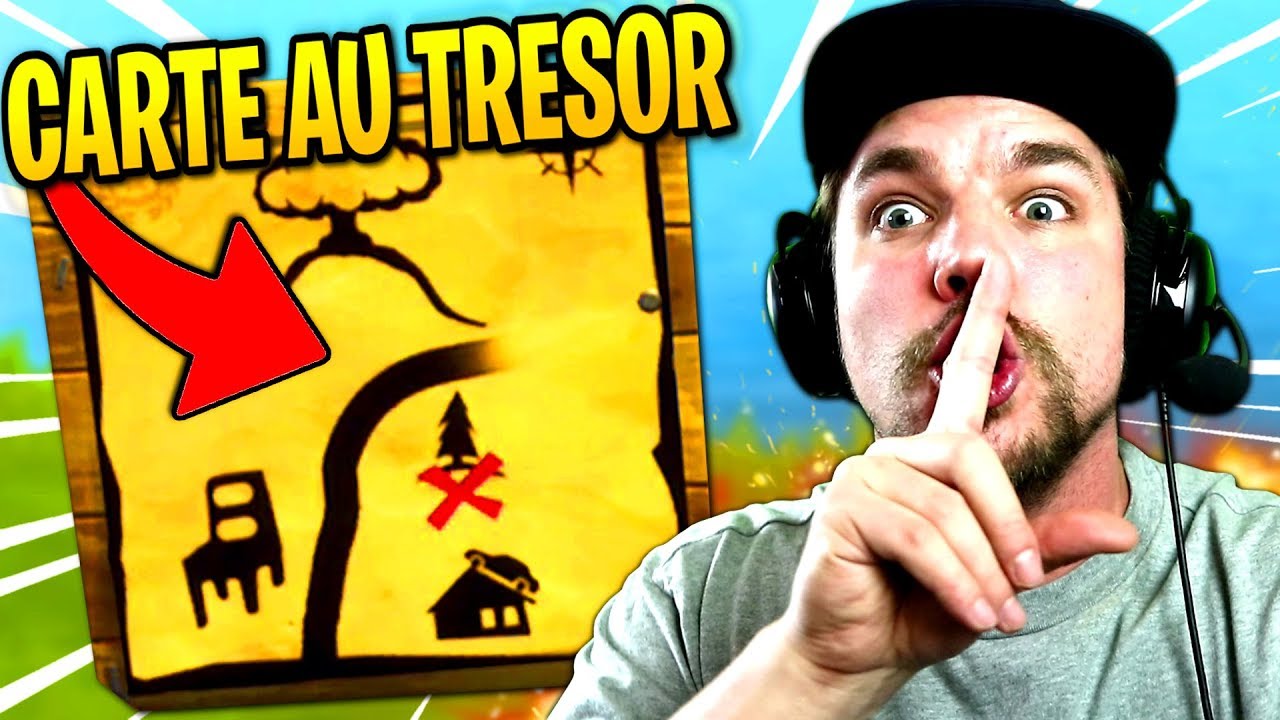 la carte au tresor sur fortnite battle royale saison 3 - fortnite carte
