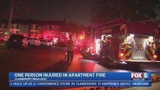 One Person Injured In Apartment Fire