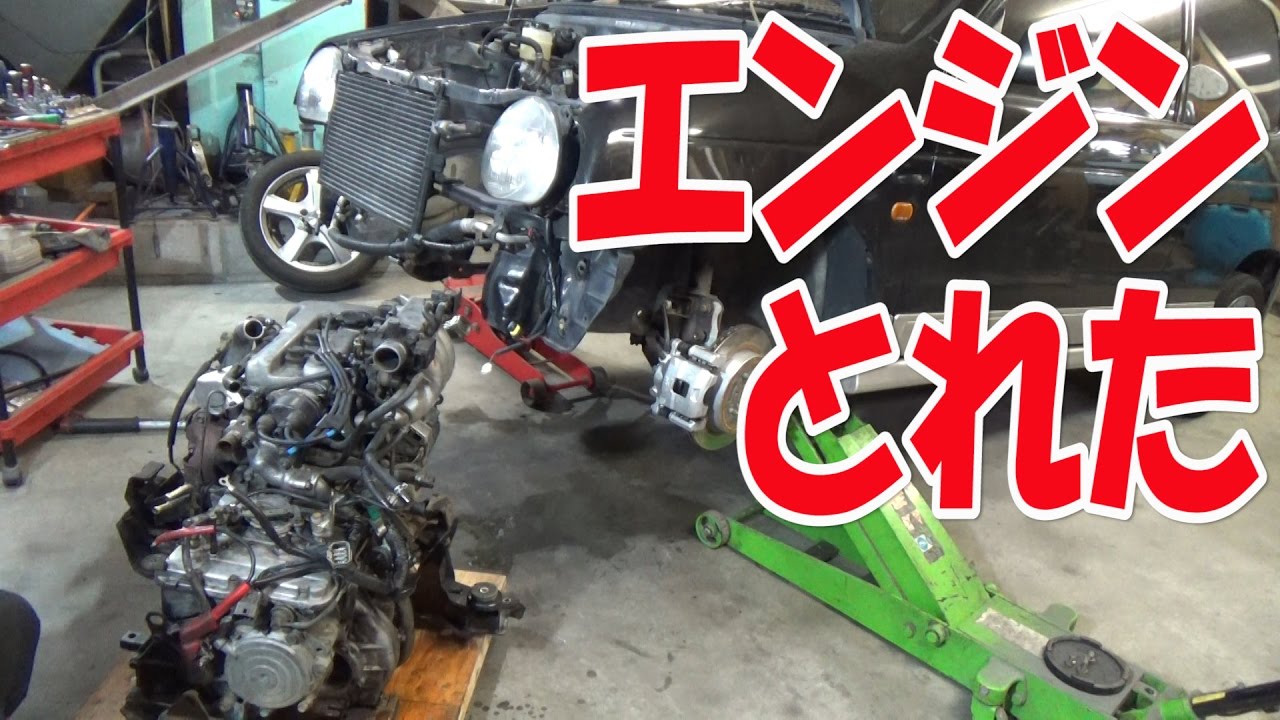 EG修理/MT換装①エンジンを下ろす【ワークスいじり】HA21S No.23