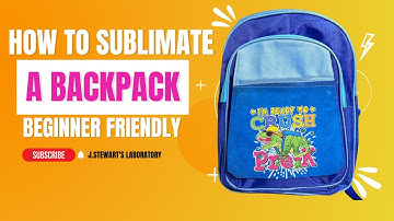 How to Sublimate a Back Pack| Back to school| Beginner Sublimation