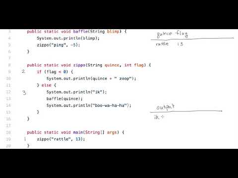 Chapter 5: Tracing exercise 5.6