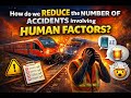 How do we reduce the number of accidents involving human factors?