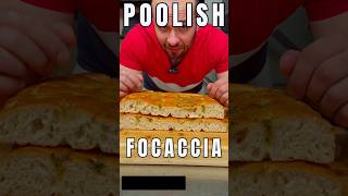 Focaccia con poolish: pronta in 3 ore #focaccia #ricetta #poolish
