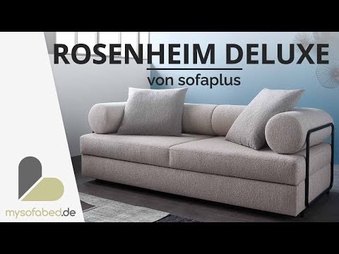 Vorschau: ROSENHEIM DELUXE Schlafsofa von sofaplus- Lattenrost - Dauerschläfer - Doppelbett - mysofabed.de