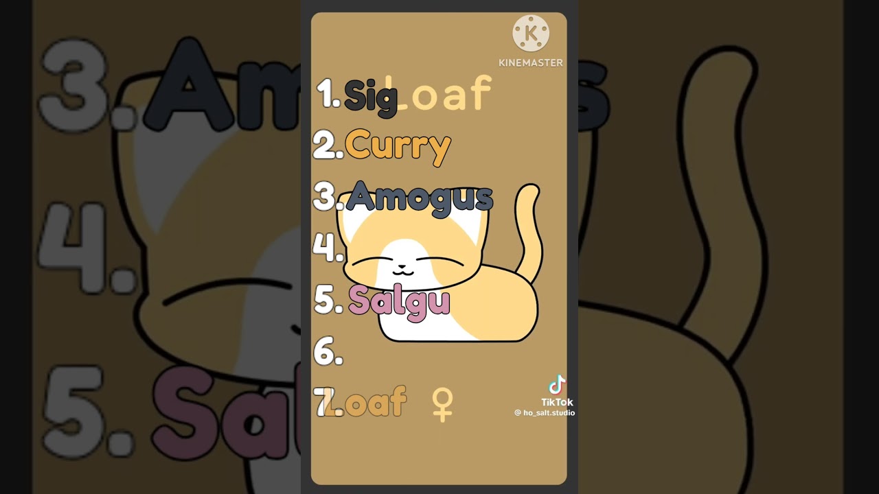 Watch Ranking Ho Salt Cats Characters on YouTube Watch Ranking Ho Salt Cats Characters on YouTube