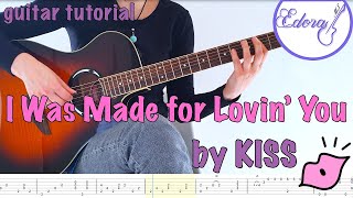 I Was Made For Lovin You - Fingerstyle Guitar Tutorial Teaser - KISS