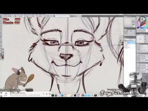 Cabeza (antro / peludo) Tutorial de Dibujo
