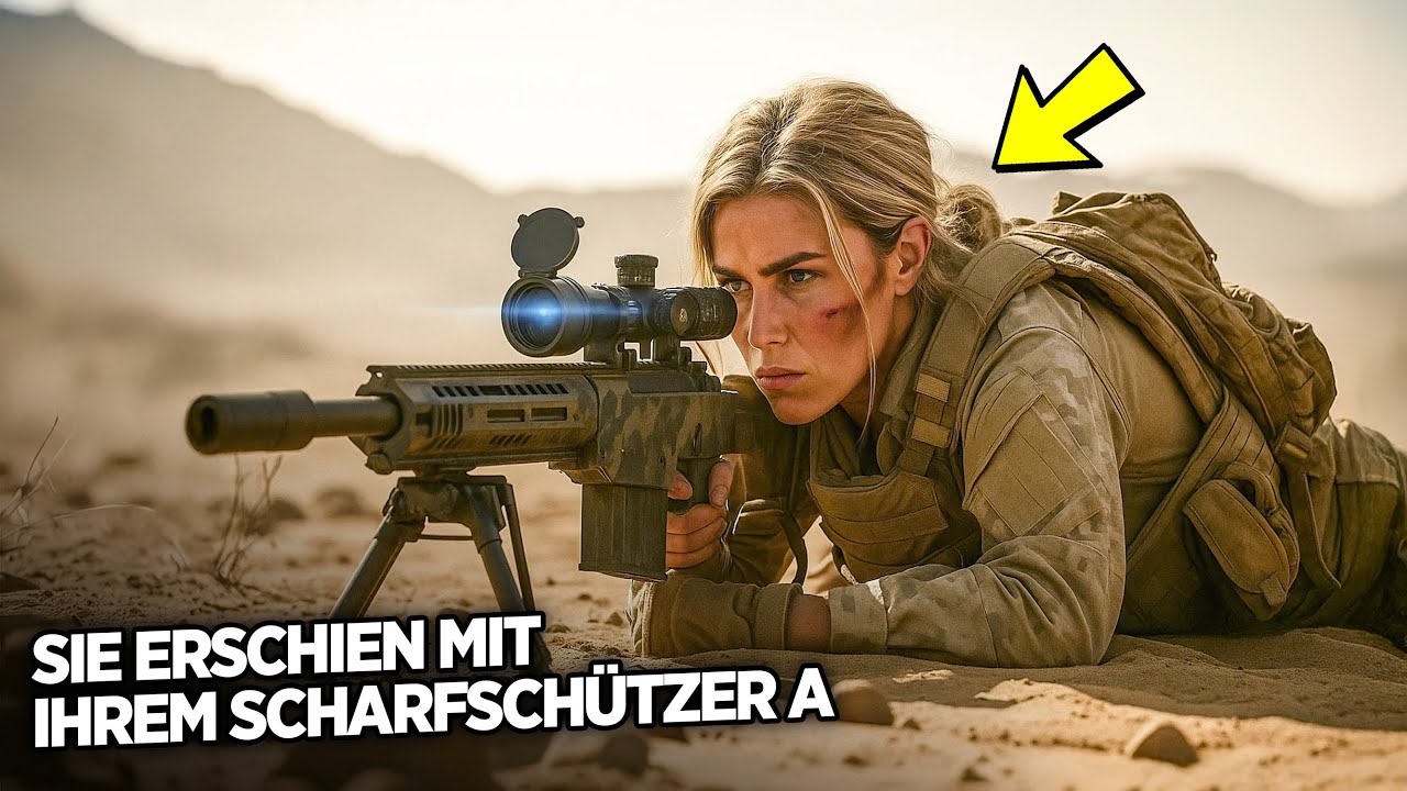 Die Rangers funken: Überall Feinde! dann tauchte sie im Sandstaub mit ihrem Scharfschützengewehr auf