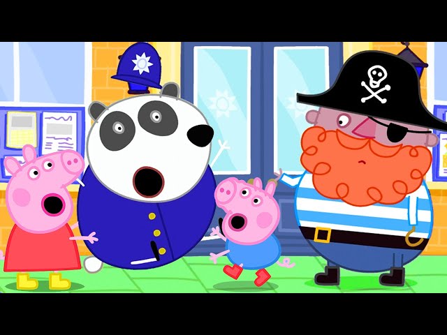 Peppa Pig - Peppa e o Policial Panda trabalham #peppa #peppapig #kids