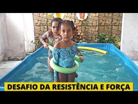 Desafio da resistência e força na piscina!