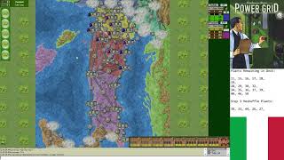 Power Grid - Italy 2-Player Game (Yellow-Red-Purple), funkdoc vs. Funkard