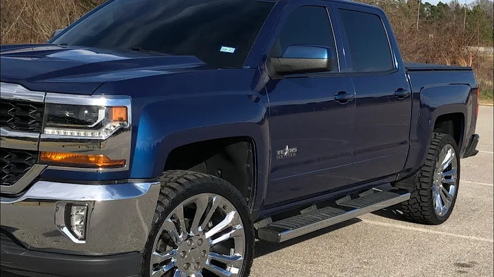 Silverado on 24 inch chrome replicas and 33s