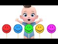 Learn Color with Finger Family Song Lollipop Smile Candy 롤리팝 얼굴 사탕 영어동요 Nursery rhymes 라임이와 영어 공부해요!