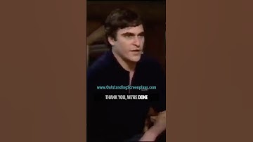 Joaquin Phoenix appears Aggressive to a Journalist in this Interview