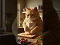 🍳🐱 This Cat Cooked a Full Meal Like a Pro Chef | Cinematic Short #cat #catvideos #funny #funnycats