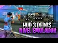 LOS MEJORES HUD BRASILEÑO A 3 DEDOS 🥶 Nivel EMULADOR | Garena Free Fire