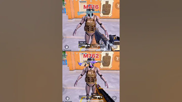 M416 vs M762 Damage Test with Level 2 Vest | PUBG Gun Comparison | DragonAbhi777