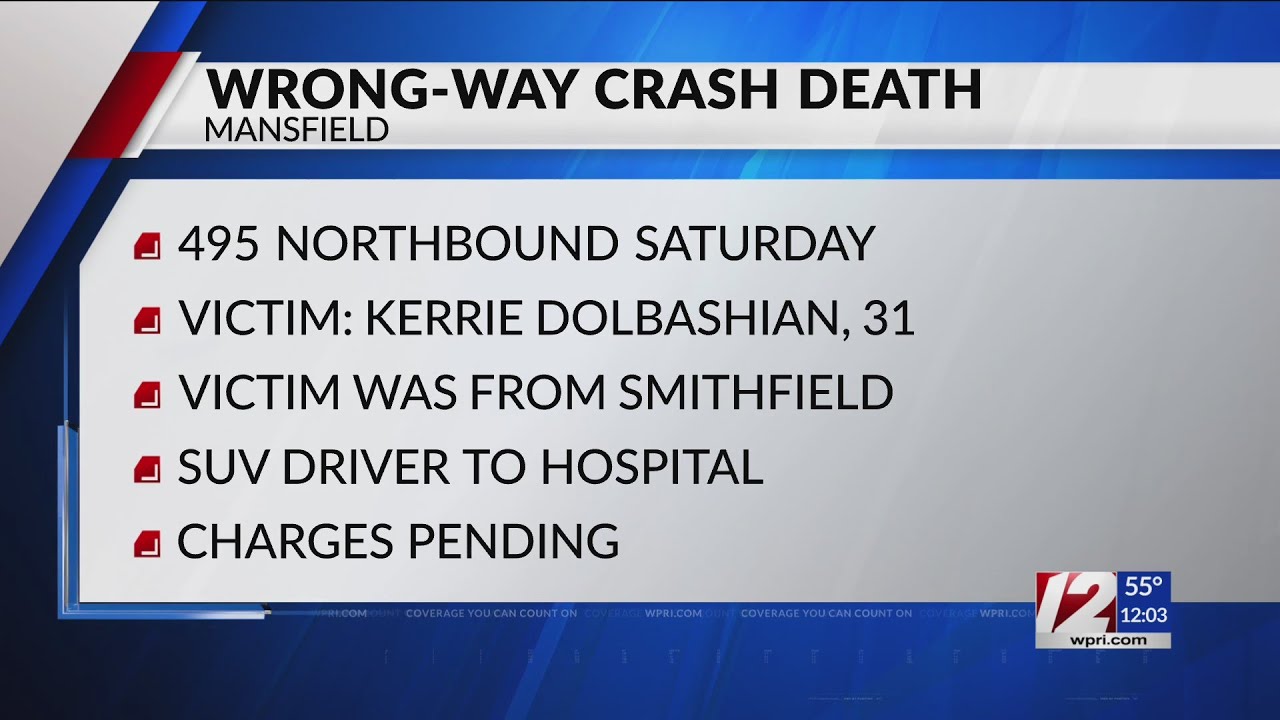 Smithfield woman killed in wrong-way crash on I-495 - YouTube