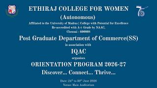 Orientation Programme 2026 - 2027      Day - 4