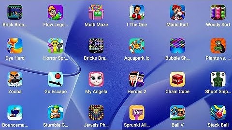 Dye hard,  Multi Maze,  I The One,  Woody Sort