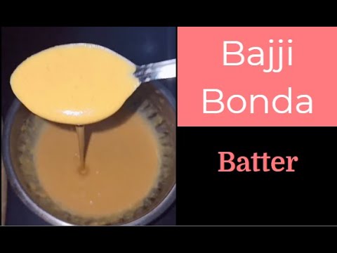 Bajji Bonda Batter - Batter to deep fry any Indian snack (bonda maavu) | Quick Indian Recipes