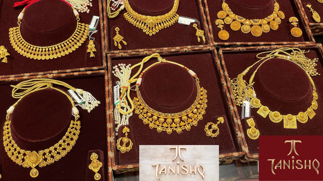 Tanishq Gold Necklace Set Starting 22Gm Designs With Price