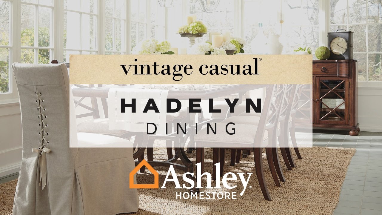 Ashley HomeStore | Hadelyn Dining Room - YouTube