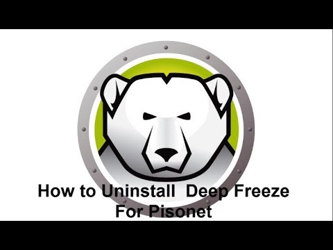 Pisonet How Uninstall Deep Freeze