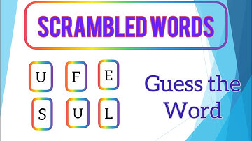 Scrambled Words Games | Guess the Word.  #subscribe #guesstheword