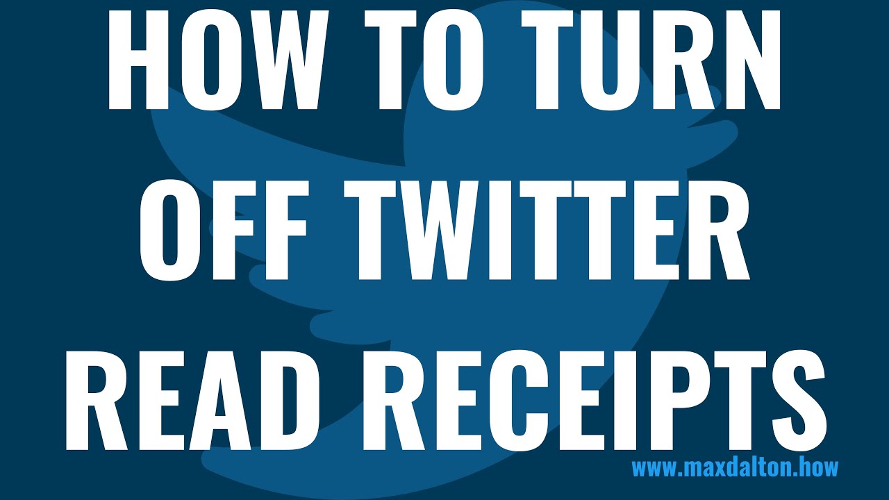 How to Turn Twitter Read Receipts on or Off