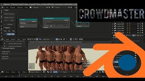 01.Introduction to CrowdMaster 1.3.2 in Blender 2.79 English version - Part1