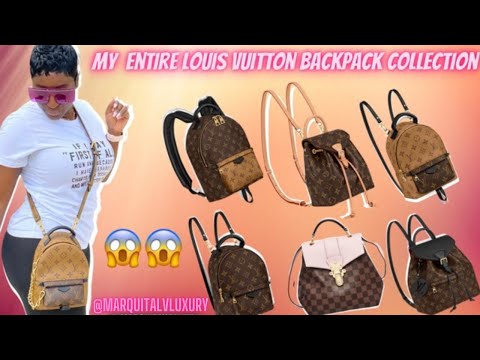 MY ENTIRE LOUIS VUITTON BACKPACK COLLECTION! LV PALM SPRINGS MINI