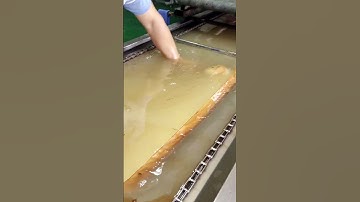 Wood table grain printing process- Good tools and machinery make work easy