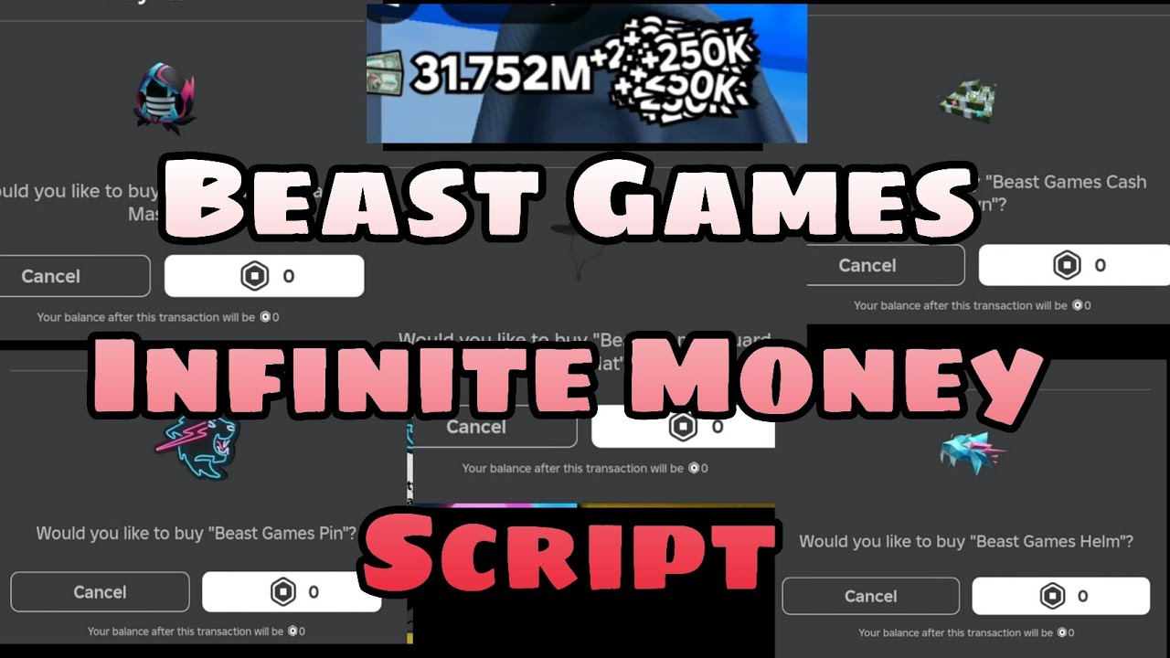 Beast Games Infinite Money Script 2025 Script Made By ToraIsMe 