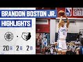 Brandon Boston Jr. (20 PTS) Records Third Double-Digit Game vs. Memphis Grizzlies | LA Clippers