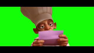 Ratatouille - Chef Skinner Reading Letter Scene Green Screen