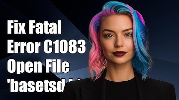 Fixing Fatal Error C1083: Cannot Open Include File 