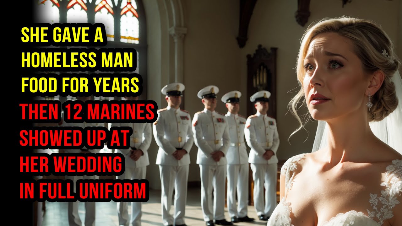 She Gave a Homeless Man Food for Years — Then 12 Marines Showed Up at Her Wedding in Full Uniform